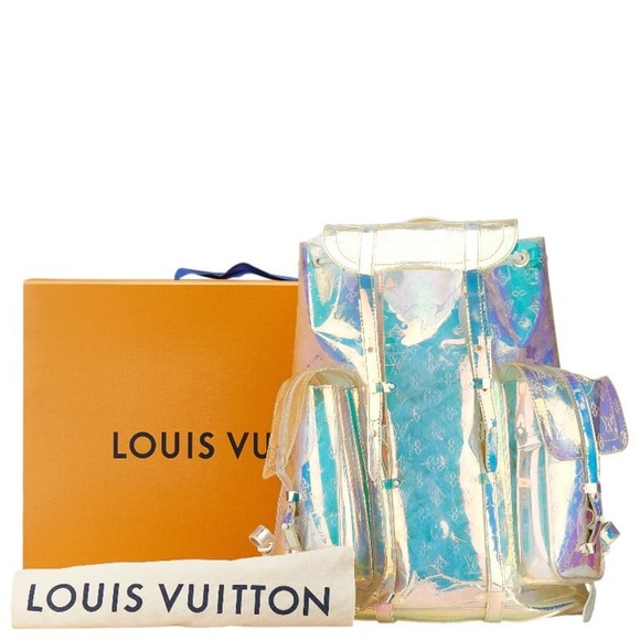 LOUIS VUITTON Monogram Prism Christopher GM Backpack M44766 Clear Transparent PV - Picture 8 of 9
